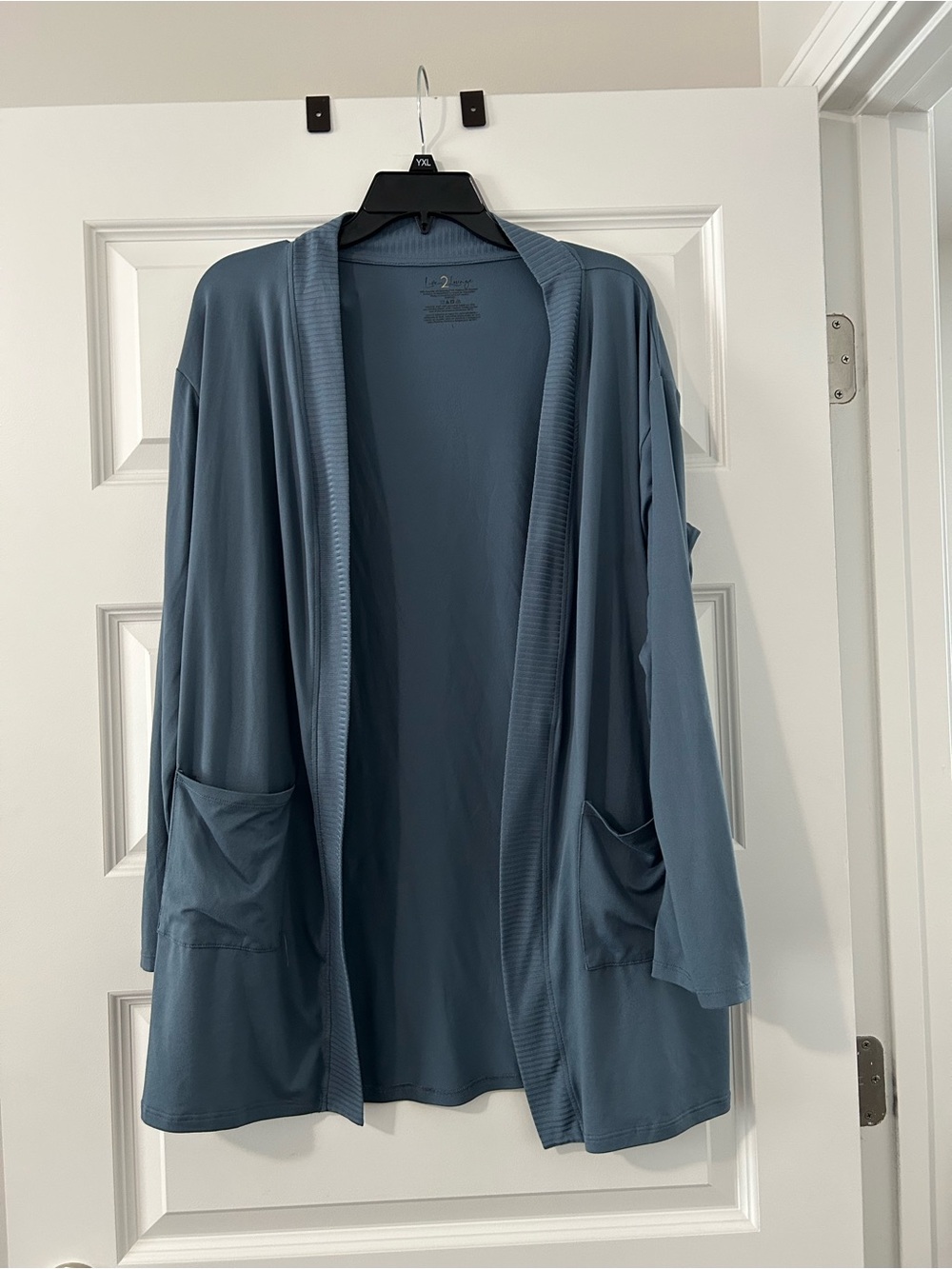 Blue Cardigan Set with Pockets - Soft & Cozy